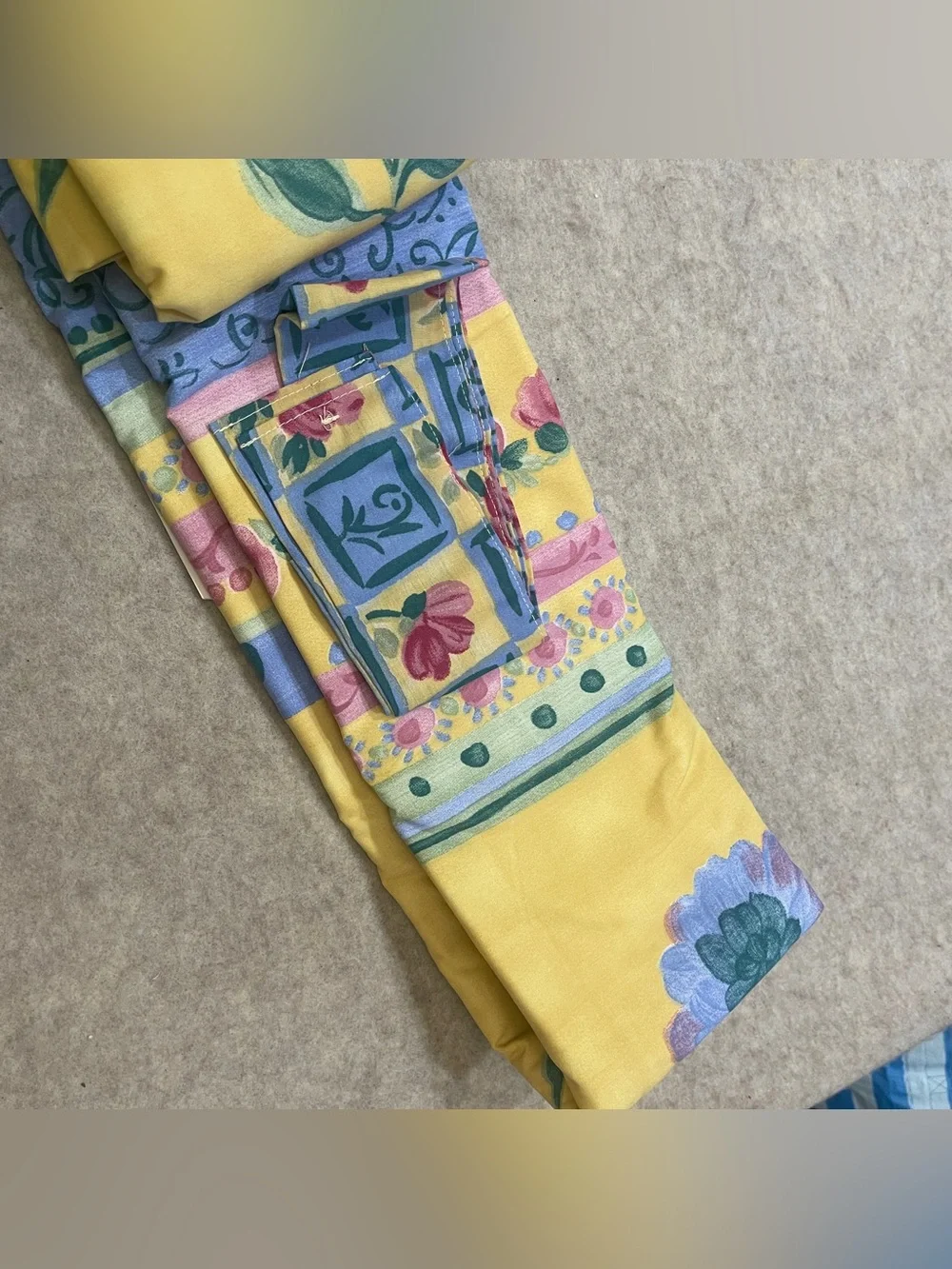 Dan River Provence Dillards Yellow 90s Floral Curtain & Valance Cottagecore New